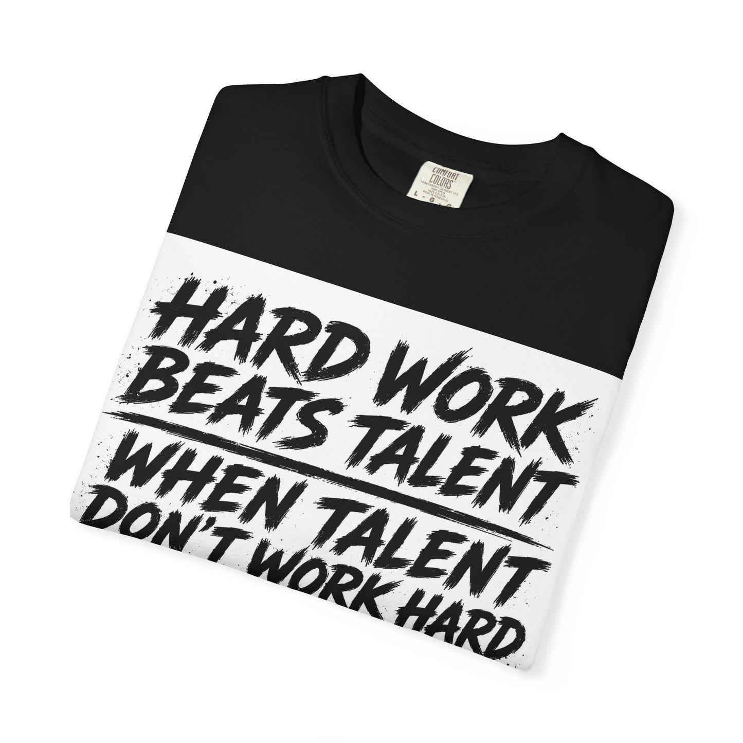Hard Work Beats Talent Tee White