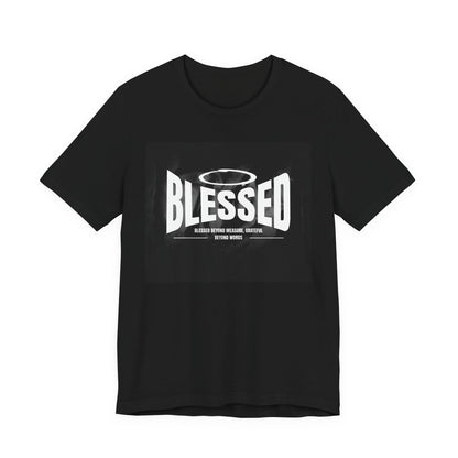 Blessed Halo Tee — Spiritual Black T‑Shirt