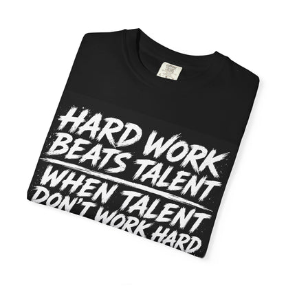 Hard Work Beats Talent Tee Black
