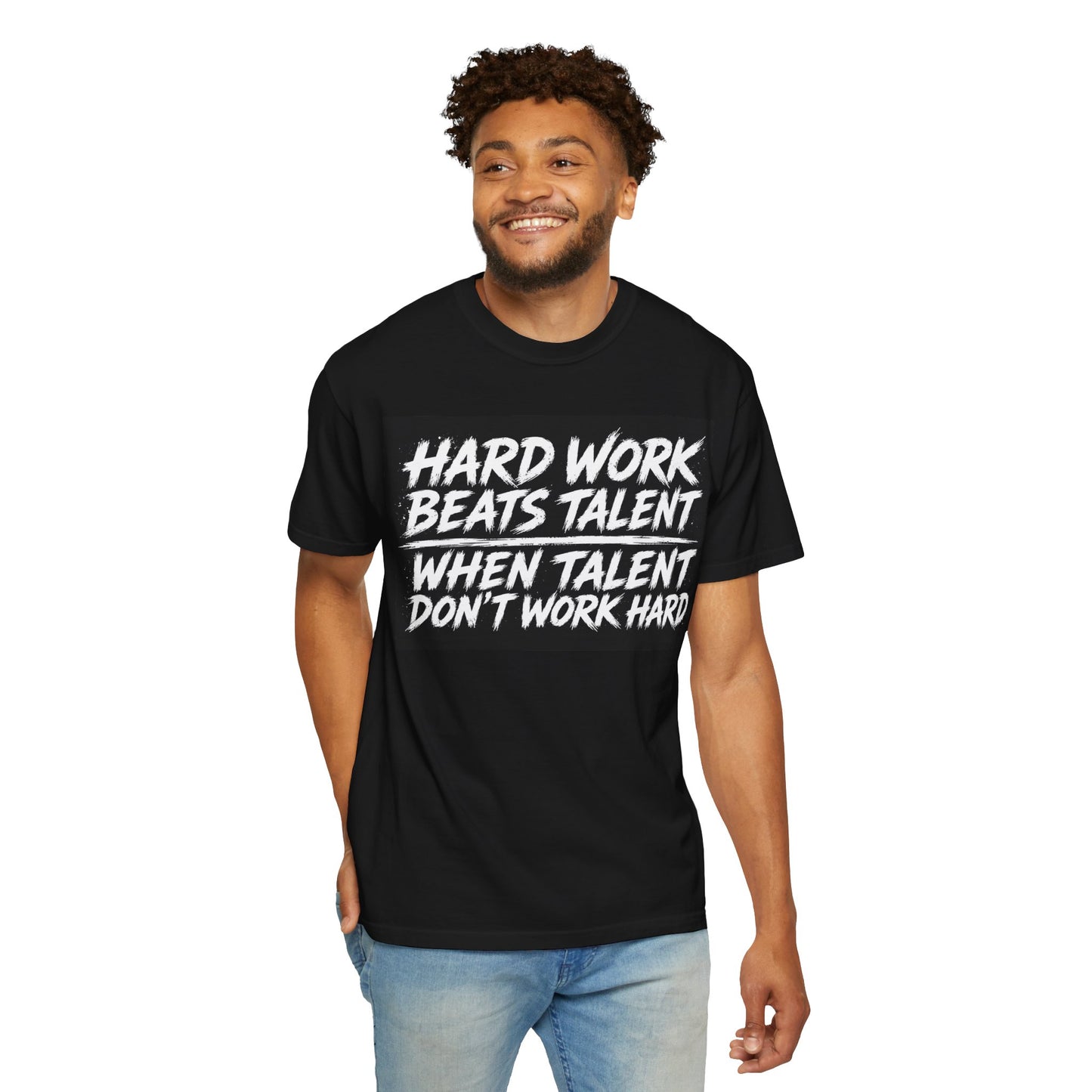 Hard Work Beats Talent Tee Black