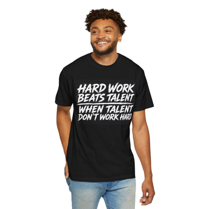 Hard Work Beats Talent Tee Black