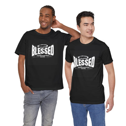 Blessed Halo Tee — Spiritual Black T‑Shirt